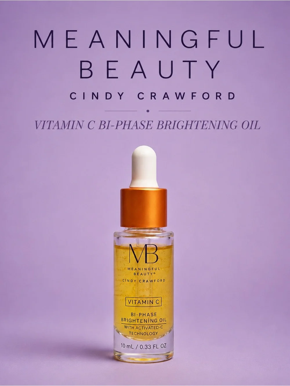 Meaningful Beauty Cindy Crawford Vitamin C Bi-Phase Brightening Oil Travel Size